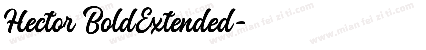 Hector BoldExtended字体转换